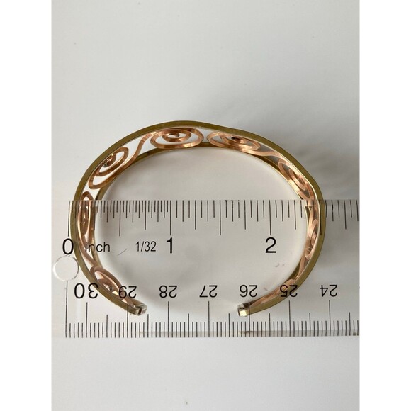 Vintage Krementz scroll cuff Bracelet - Picture 3 of 4